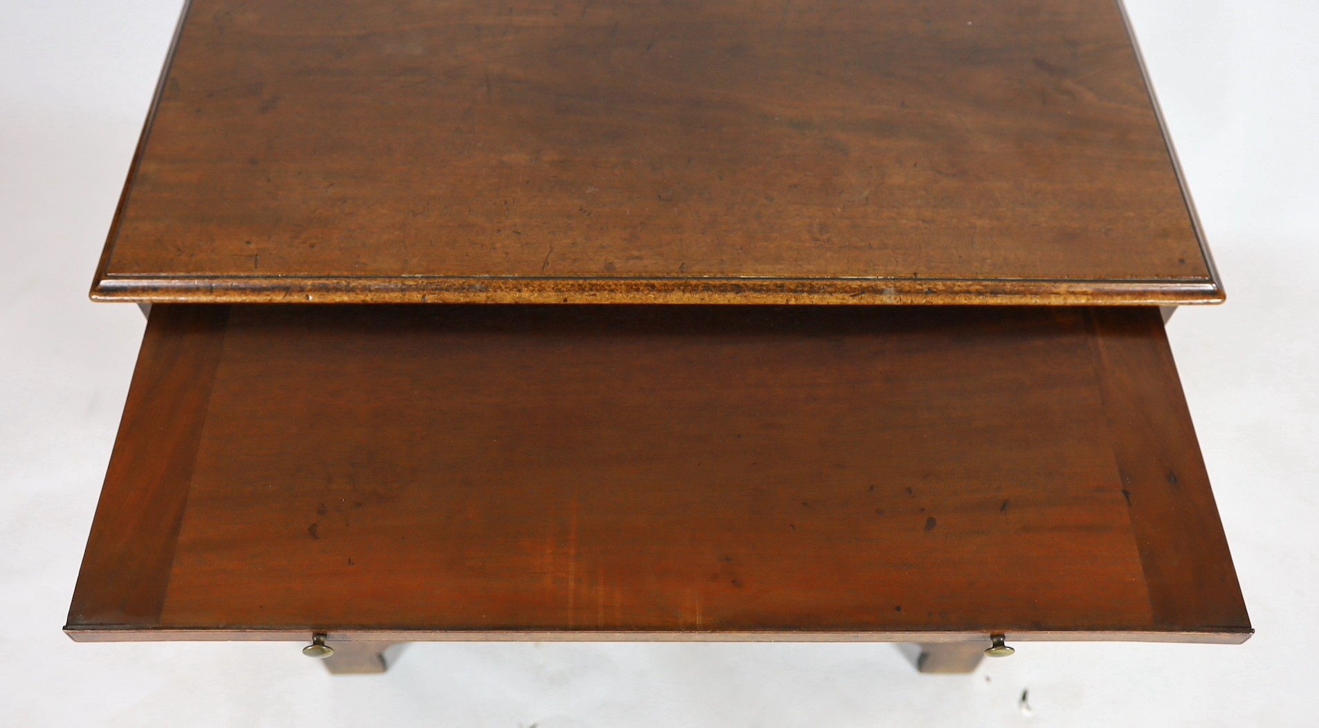 A George III mahogany chest, width 84cm, depth 48cm, height 83cm